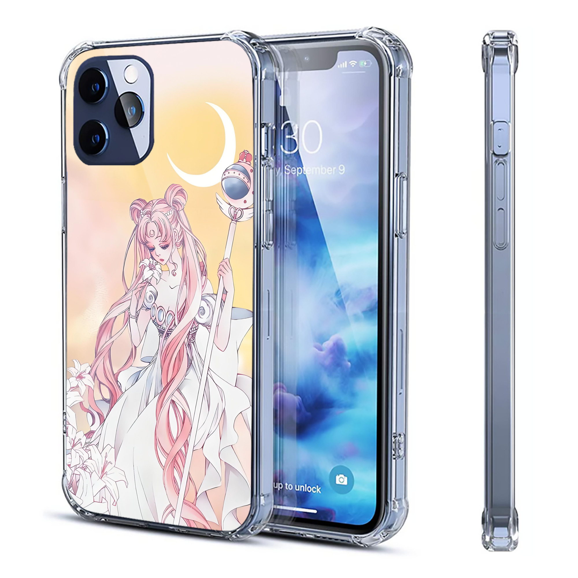 （画像用） 美少女戦士セーラームーン Sailor Moon 【iPhone 12シリーズ対応】透明スマホケース（クリアソフトケース）